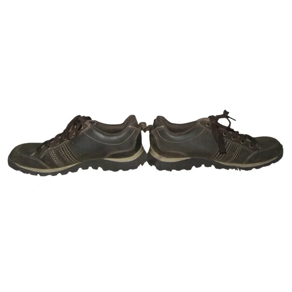 Skechers Sneakers Vintage y2k Brown Leather Chunky Utility Trail Lug Oxford 90's